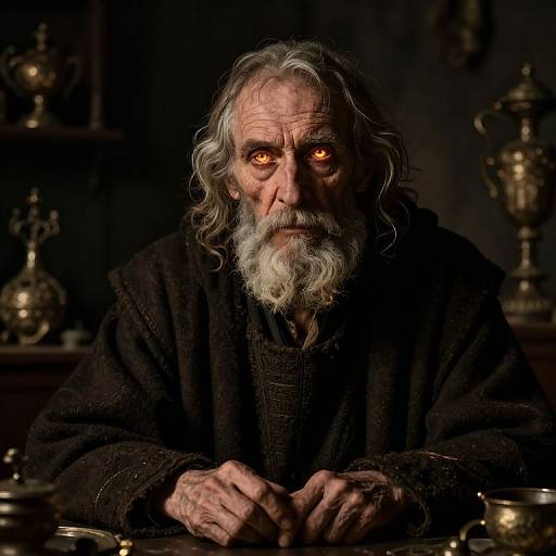 Rembrandt-Style Mystic Portrait