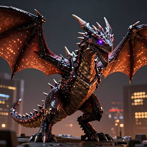 Cinematic Photorealistic Ender Dragon