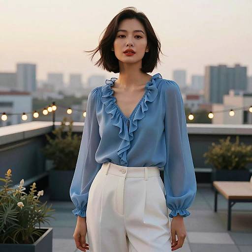 Cinematic Urban Fashion Portrait at Dawn