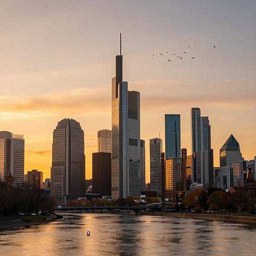 Golden Hour Urban Serenity