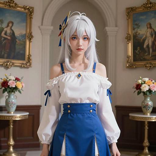 Shenhe in Church Photorealistic 8K Portrait