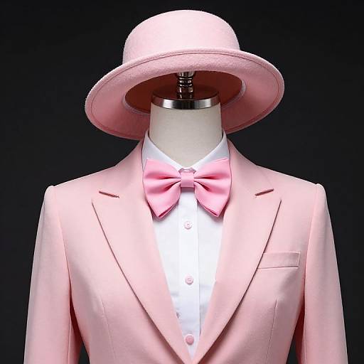 Mannequin in Pink Suit Ensemble