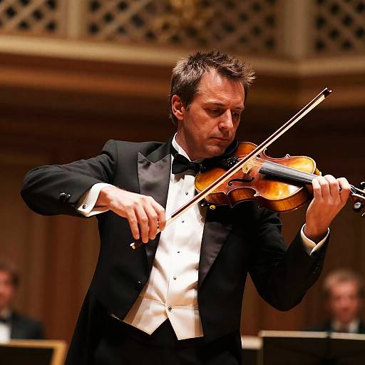 Avant-Garde Classical Violinist Portrait