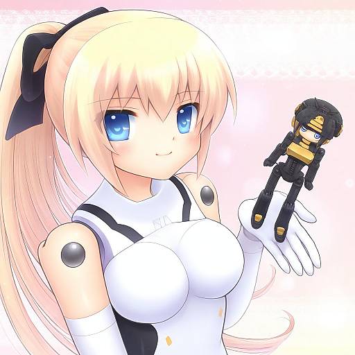 Illustration of Arnval, busou shinki in the style of Mashuu (neko no oyashiro)