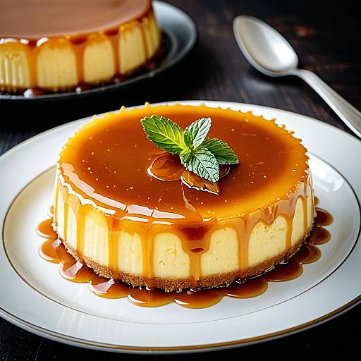 Macro Gourmet HDR Golden Caramel Flan