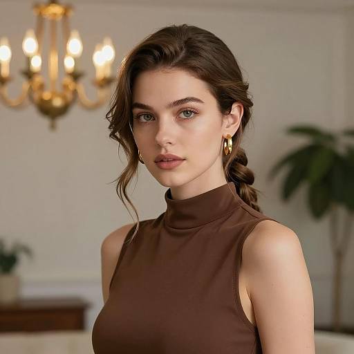 Elegant Woman with Loose Side Braid