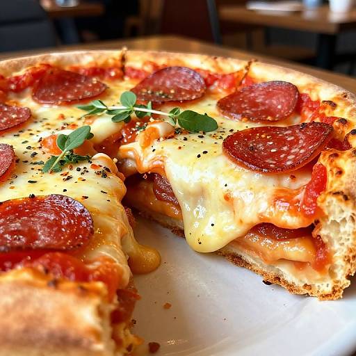 Gooey Pepperoni Pizzacake Slice