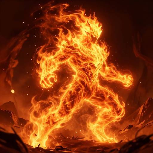 Epic Fire Spirit Elemental Guardian