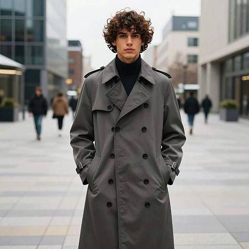 Curly Mullet Style in Urban Fashion