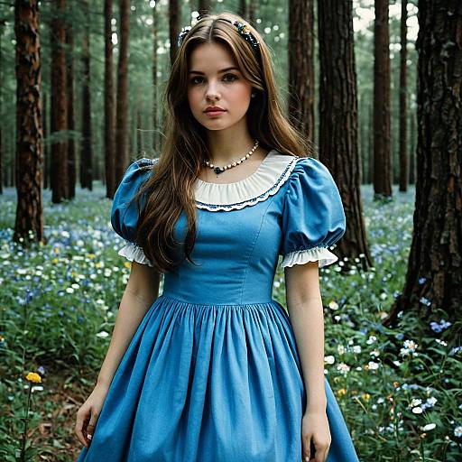 Alice in Wonderland Inspired Dress Portrait