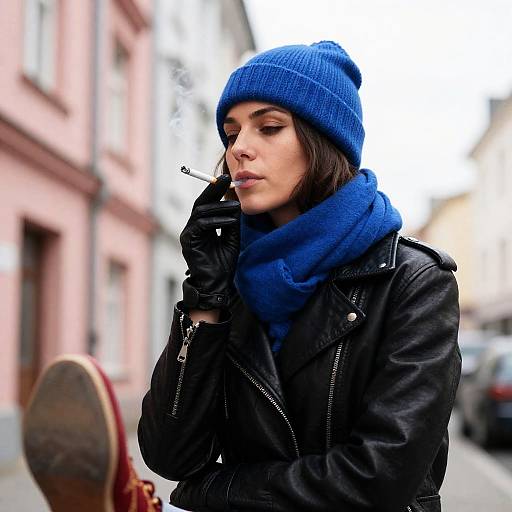 Urban Portrait of a Focused Woman