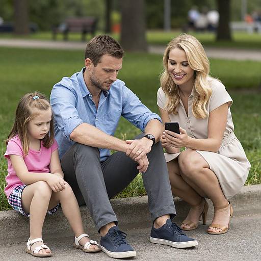 Family Park Portrait: Smiles and Serenity