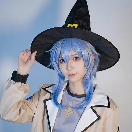 Portrait of Blue-Haired Witch