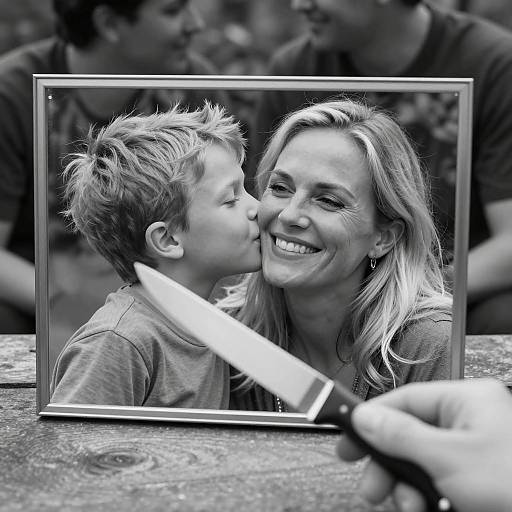 Heartwarming Mother and Son Portrait