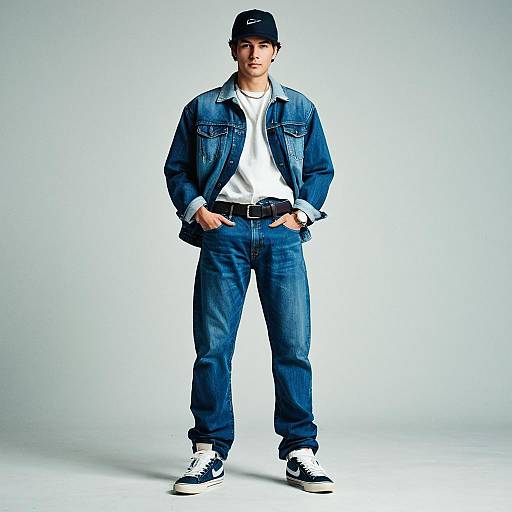 Stylish Baggy Jeans Man Outfit