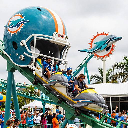 Miami Dolphins Themed Roller Coaster Thrill