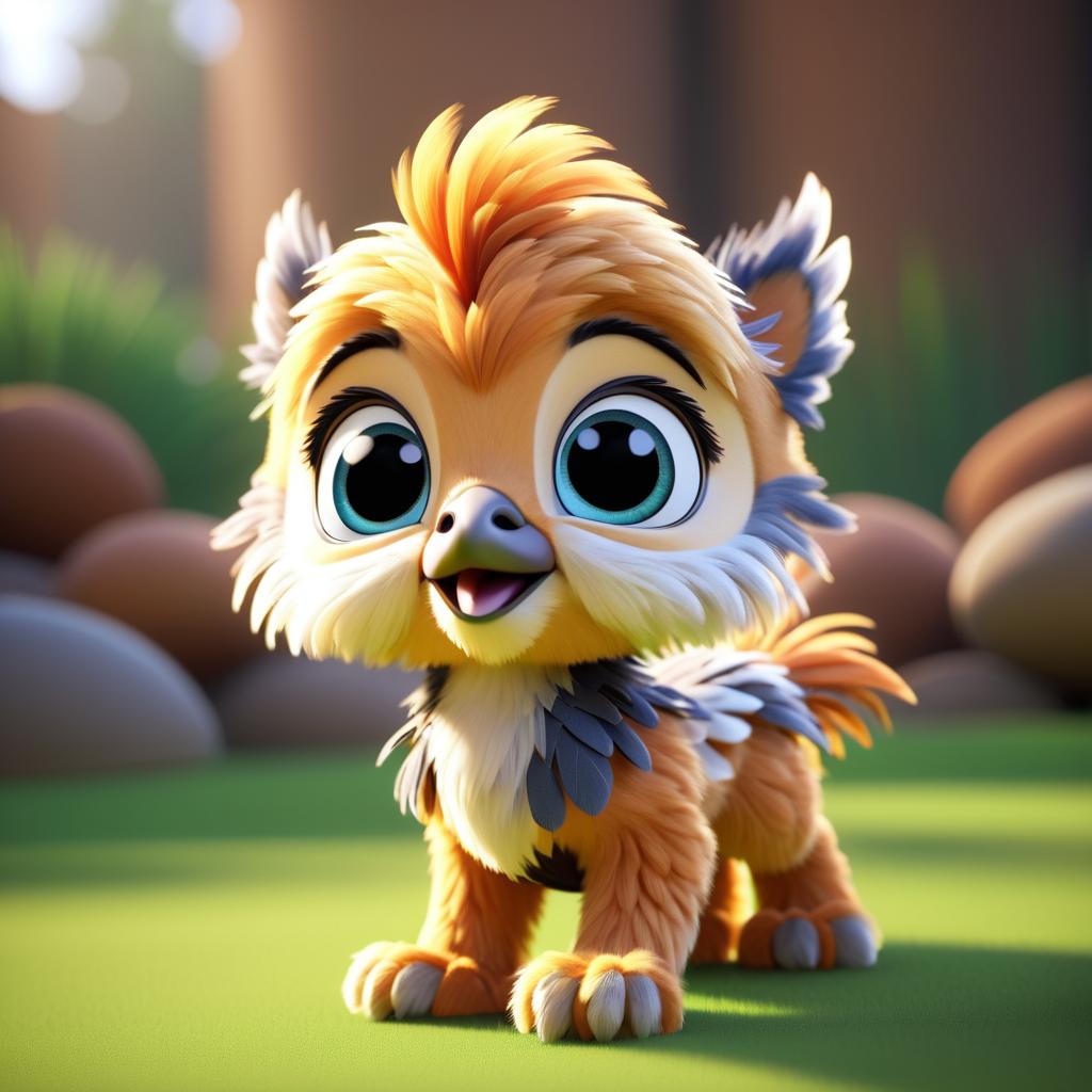 Adorable Pixar-Inspired Baby Griffon