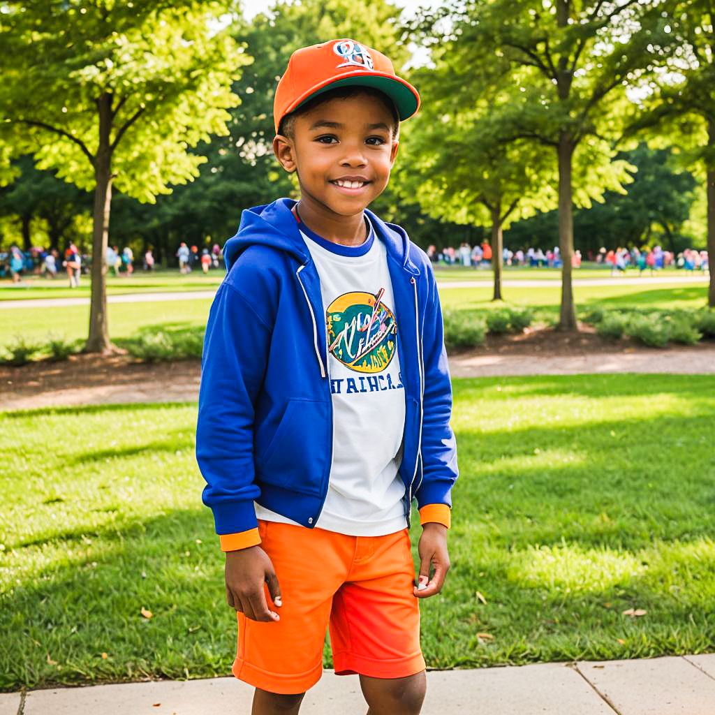 Vibrant Athletic Wear for Young Fans