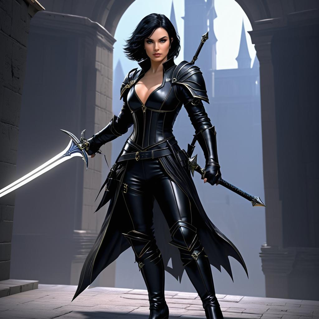 Cinematic Concept Art of Selene the Rogue