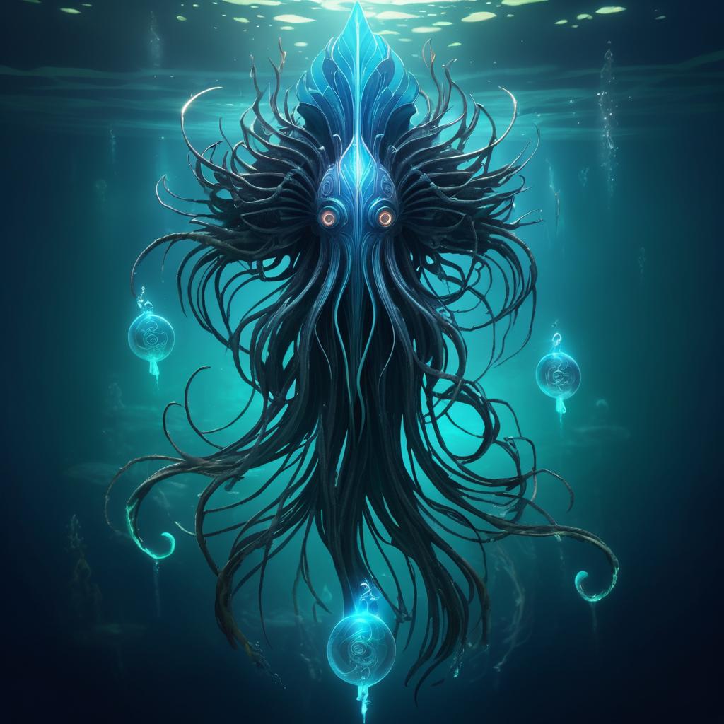 Ethereal Aquatic Entity Concept Design