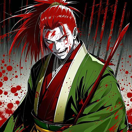 Illustration of Mori nagayoshi (fate), fate (series) in the style of Konno tohiro