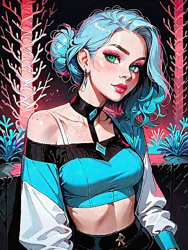 Trendy Neon Coral Fashion Photography