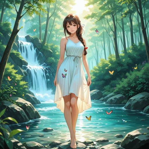 Serene Admiral in Beautiful Nature Scene