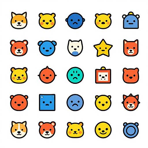 Vibrant Cartoon Clip Art Collection