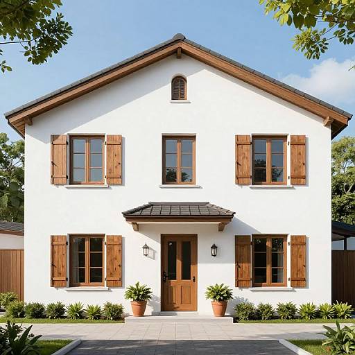Contemporary European Bungalow Exterior