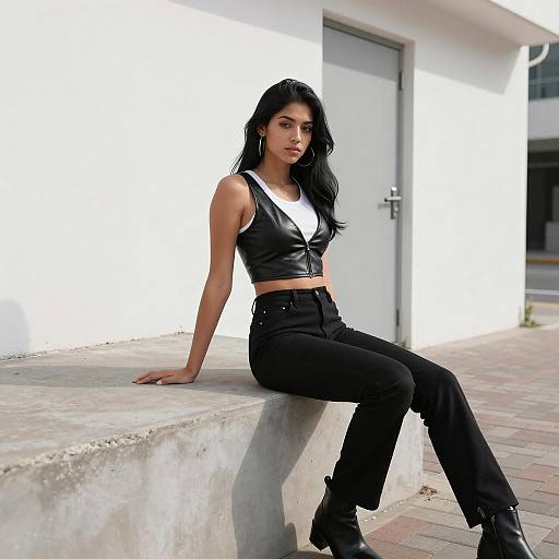 Urban Fashion: Young Woman Portrait