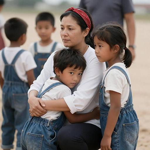 Heartwarming Family Moment in Nature