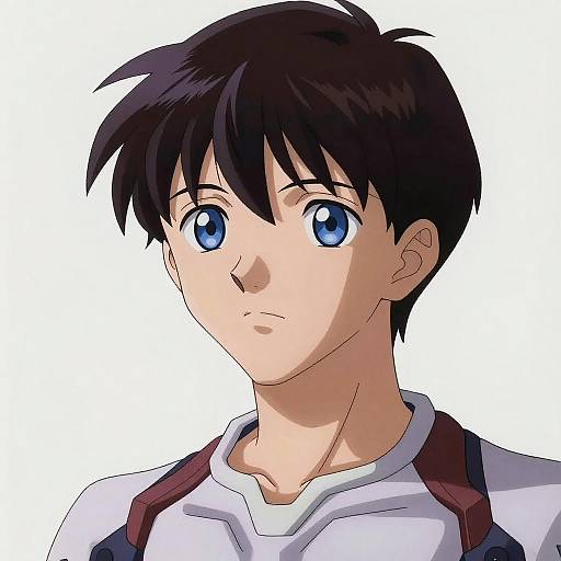 Realistic Shinji Portrait with Fantasy Elements