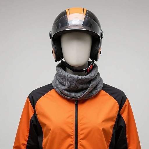 Mannequin in Helmet and Scarf