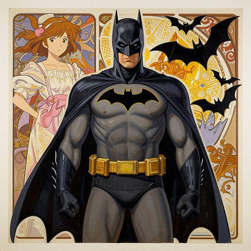 Coherent Batman Oil Painting Art