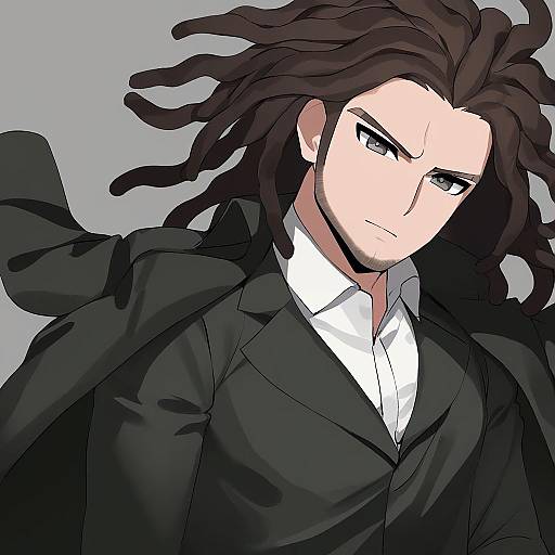 Illustration of Hagakure yasuhiro, danganronpa (series) in the style of Ndgd