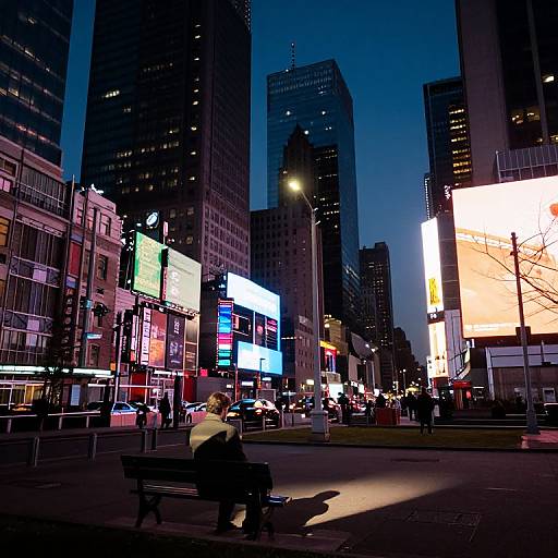 Neon Cityscape at Twilight