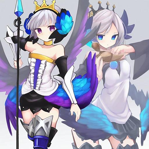 Illustration of Gwendolyn (odin sphere), odin sphere in the style of Ataru (cha2batake)