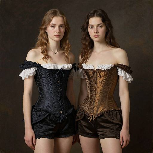 Scandinavian Glamour Models in 17th Century Attire