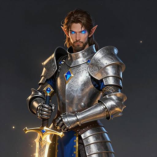 Majestic Fantasy Knight Illustration