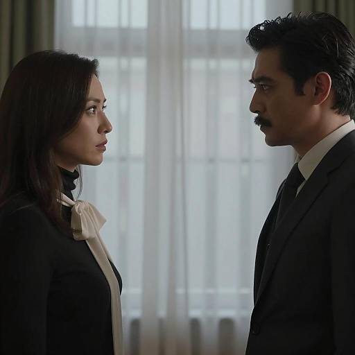 Intense Indoor Standoff Between Two People