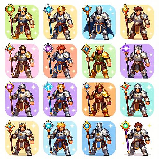 AI-Generated Diverse RPG Character Sprites