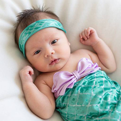 Newborn in Little Mermaid Costume