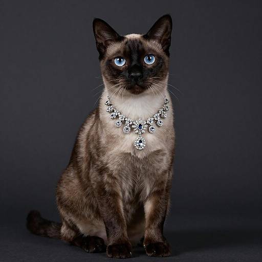 Elegant Portrait of a Korat Cat