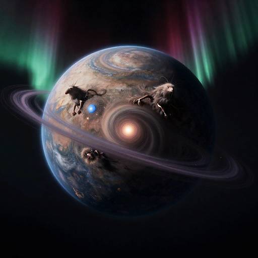 Fantasy Planet Zephyros with Fluffarian Creatures