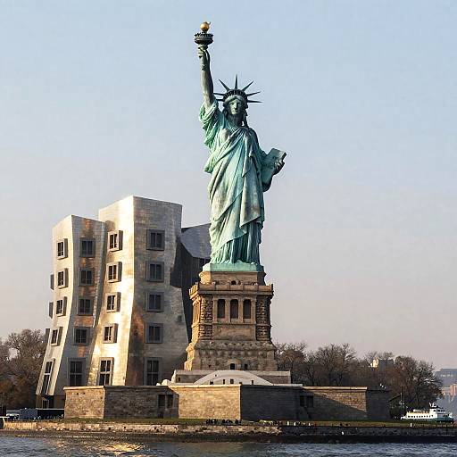 Gehry-Inspired Deconstructivist Statue of Liberty