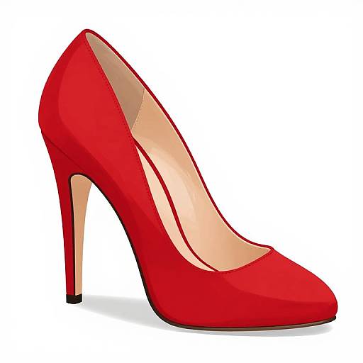 Red High Heels Vector Graphic