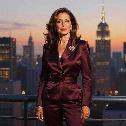 Dignified Latina Portrait at Dusk