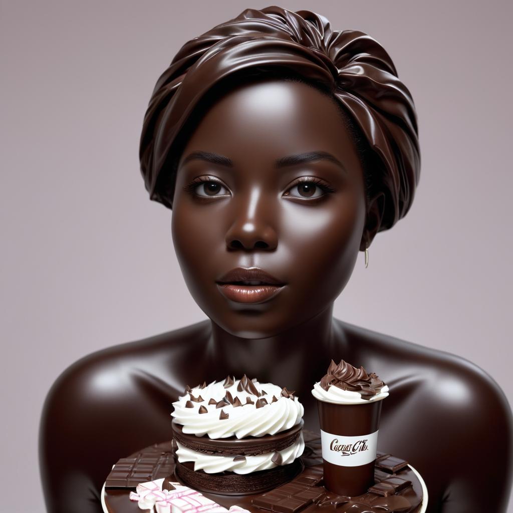 Chocolate Personification in Photorealism