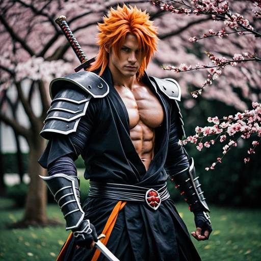 Seductive Ichigo Kurosaki Cosplay in Samurai Style