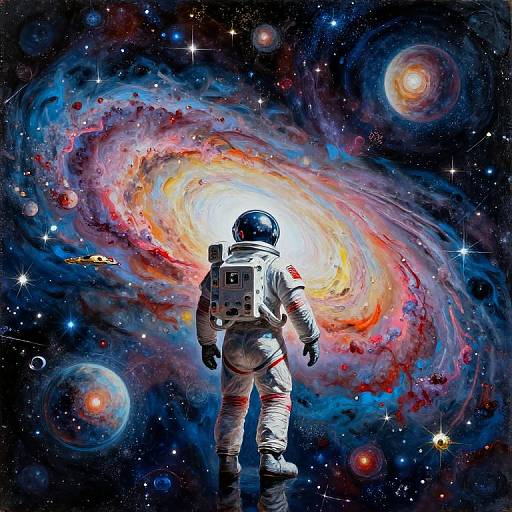 Immersive Mixed Media Space Journey